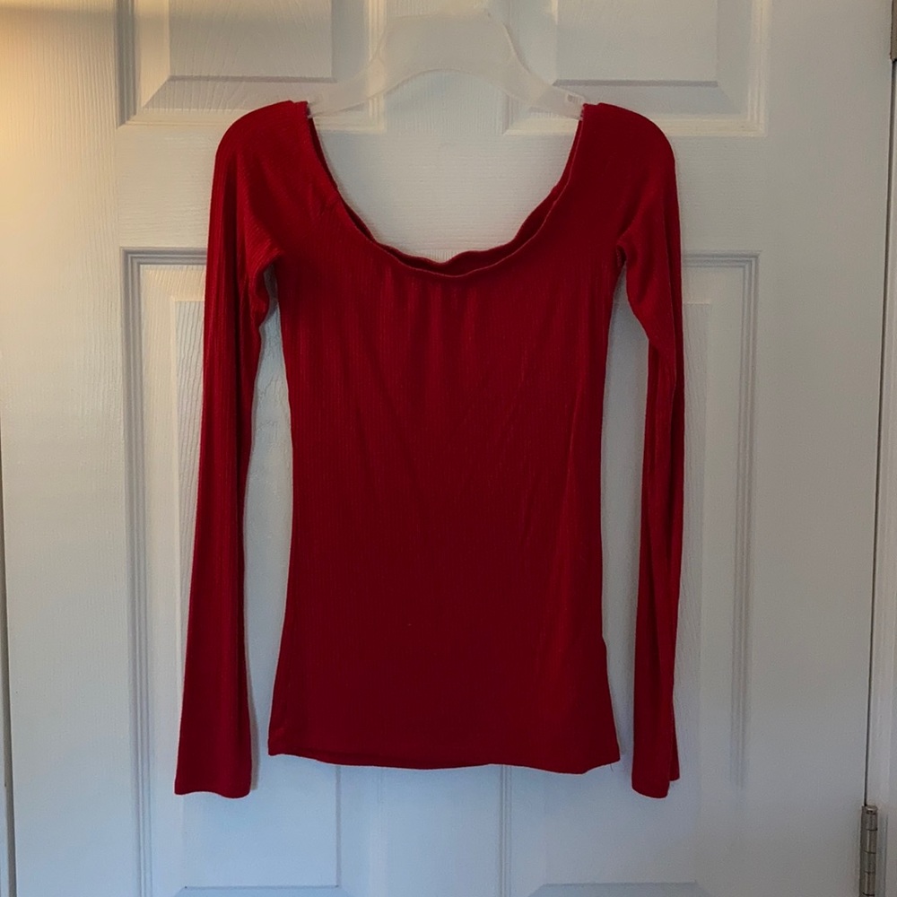 Red Off Shoulder Top